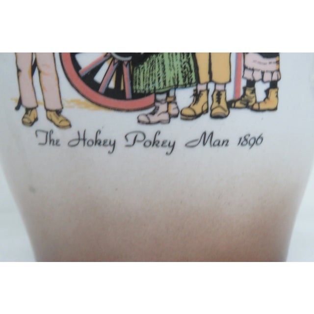 Staffordshire Staffordshire Ronney Pottery England Painted Pitcher Jug For Sale - Image 4 of 11