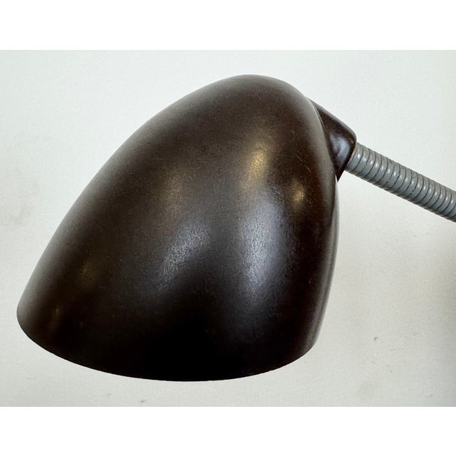 Mid-Century Modern Industrial Grey Scissor Wall Lamp from Elektroinstala, 1960s For Sale - Image 3 of 18