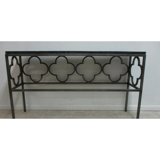 1990s Universal Furniture New Bohemian Wildflower Console Sofa Table For Sale - Image 12 of 12