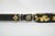 Alligator Carved Wood Gold Leaf Amber Inlaid Black Lacquer Walking Stick Cane For Sale - Image 17 of 18