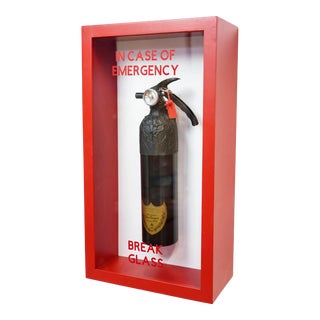 "In Case of Emergency Break Glass "Dom Perignon" Midi Edition Fire Extinguisher by Plastic Jesus For Sale