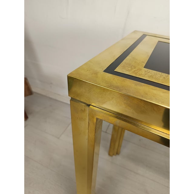 Gold-Plated Brass Console Table by Liwans, 1970s For Sale - Image 11 of 18