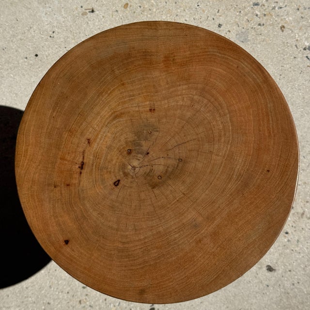 Side Table in Natural Mango Wood, 1980s For Sale - Image 7 of 11