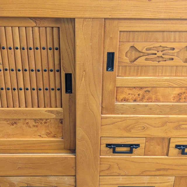 Antique Japanese Tansu With Granite Top For Sale - Image 11 of 11
