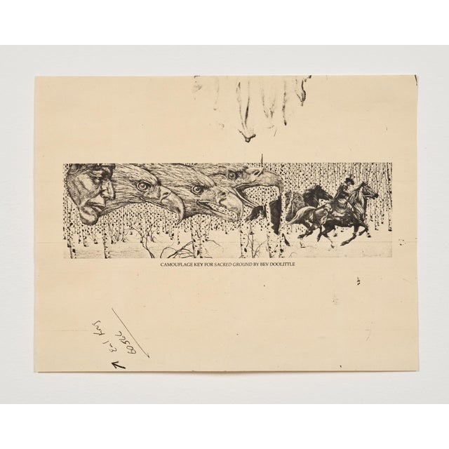 Late 20th Century Bev Doolittle "Sacred Ground" Signed & Numbered Limited Edition Lithograph With Custom Southwest Frame For Sale - Image 11 of 11