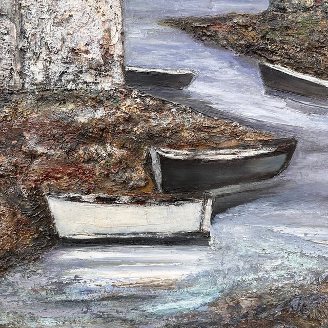 Ronald, Evening in Brittany, 1980s, Oil Painting on Canvas, Framed For Sale - Image 18 of 18