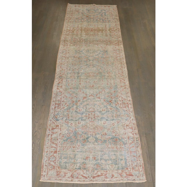 Early 20th Century Wide Worn Antique Persian Sarouk Runner - 3'6" x 13'5" For Sale - Image 5 of 9