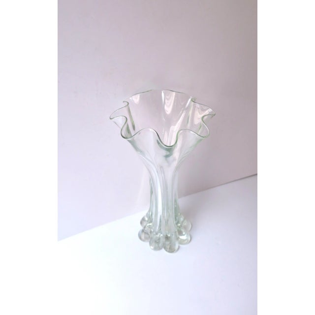 Glass Organic Modern Art Glass Vase For Sale - Image 7 of 10