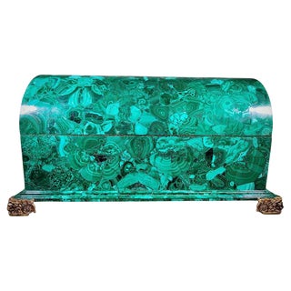 Large 20th Century Malachite Box, 1950s For Sale