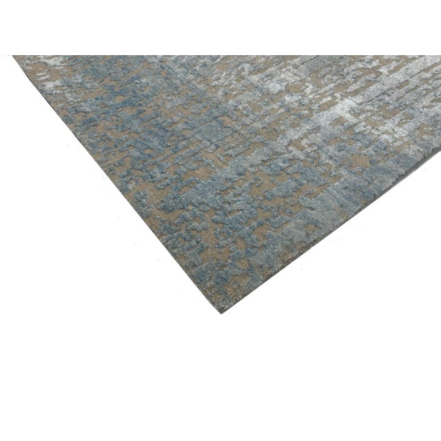 Silk and Wool Modern Style Rug, 9'1" X 12'4" For Sale - Image 4 of 4