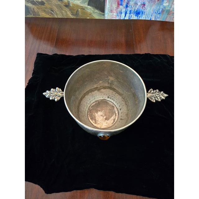 Vintage Pre Mid Century Christofle Style Champagne Bucket For Sale - Image 10 of 13