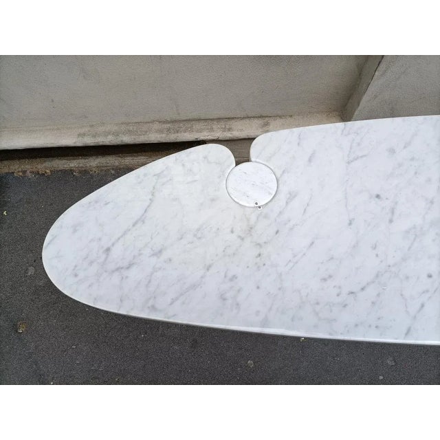 Mid-Century Modern White Marble Eros Console by Angelo Mangiarotti for Skipper, 1990s For Sale - Image 3 of 10