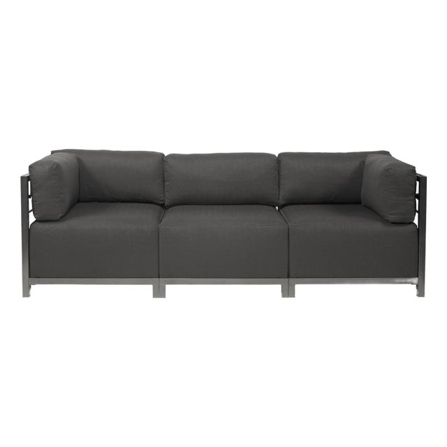 Axis 3pc Sectional Sterling Charcoal Titanium Frame For Sale