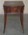 Victorian Mahogany Curved Single Drawer Side End Lamp Table with Brown Leather Top For Sale - Image 12 of 18