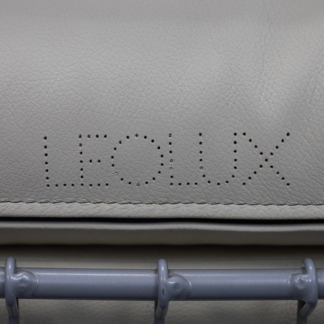 Cream Vintage Volare Leather Lounge Chair by Jan Armgardt for Leolux, 1990s For Sale - Image 8 of 9