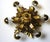 Gold Plated Metal Flowers with Leaves Chandelier 6 Lights from Banci Firenze, 1970s, in Very Good conditions. Designed...