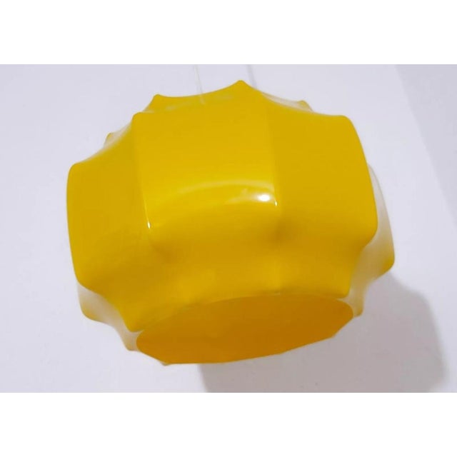 Mid-Century Modern Mid-Century Yellow Pendant Lamp from Ilka Plast, Germany, 1970s For Sale - Image 3 of 8