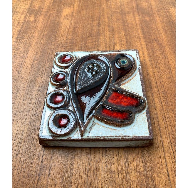 Mid-Century Danish Stoneware Bird Wall Plate by Noomi Backhausen for Søholm, 1960s For Sale - Image 4 of 18
