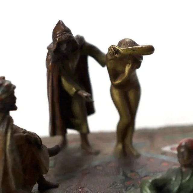 Antique Franz Bergman Cold Painted Bronze Figural Group Unsigned C1910 For Sale - Image 9 of 10