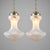 Contemporary Rare Pair of Mid-Century Murano Glass Pendant Lamps by Carlo Nason for Mazzega, 1970s For Sale - Image 3 of 8