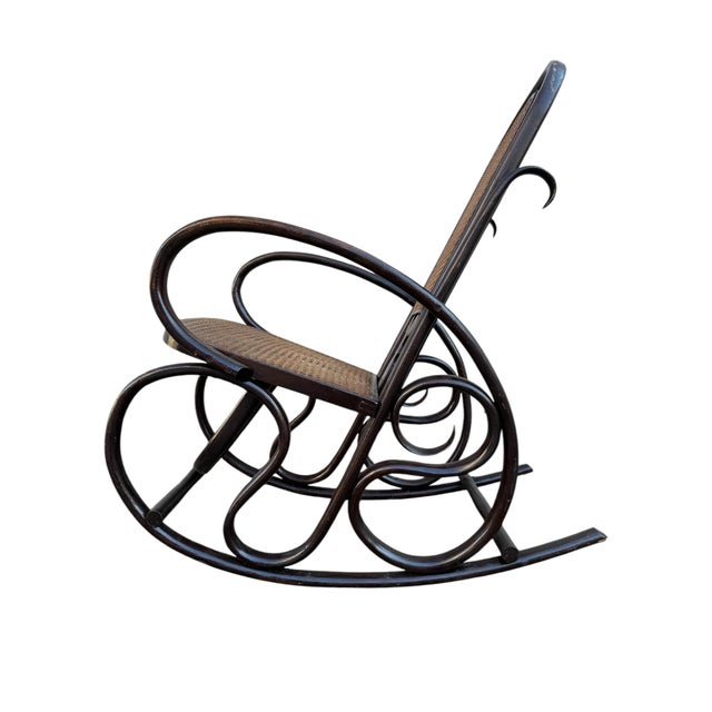 Set of Vintage Rocking Chairs in Beech For Sale - Image 13 of 14