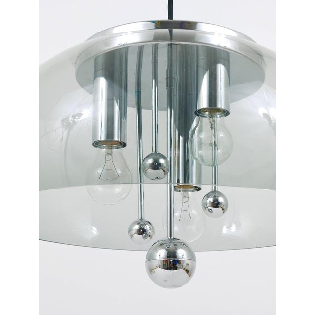 Mid-Century Space Age Globe Pendant Lamp with Chromed Spheres, Germany, 1970s For Sale - Image 14 of 18