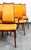 Mid Century Modern Dining Chairs Set 8 Armchairs Orange Solid Walnut MCM Captain For Sale - Image 12 of 12