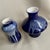 Ceramic Mid-Century Blue Ceramic Vases from Kravsko, Former Czechoslovakia, 1970s, Set of 2 For Sale - Image 7 of 10