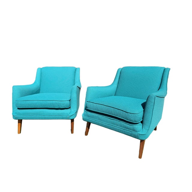 Mid-Century Modern Armchairs - Pair - Restored For Sale - Image 12 of 18