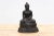Asian Antique Captivating Metal Buddha With Patinated Finish For Sale - Image 3 of 12