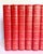 Mid-Century Modern 1956 Set of 9 Grolier Classics Red Decorative Library Books For Sale - Image 3 of 10
