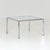 Mid-Century Modern Italian Bauhaus Square Coffee Table in Chrome and Glass, 1980s For Sale - Image 10 of 16