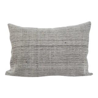 Decorative Gray Kilim Pillow For Sale