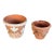 1970s Italian Terracotta Planter Pots With Designs in Relief For Sale