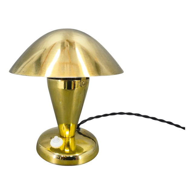 Bauhaus Brass Adjustable Table Lamp, 1930s For Sale