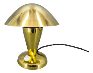 Bauhaus Brass Adjustable Table Lamp, 1930s
