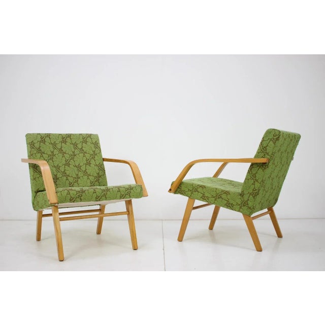 Wood Vintage Czechoslovakian Armchair from TON For Sale - Image 7 of 11