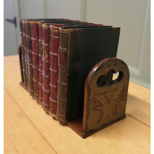 Late 19th Century Art Nouveau Pierced Brass Folding Book Slide, 1890s For Sale - Image 5 of 8