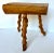Brown Mid-Century Brutalist Handcrafted French Twisted Splay Leg Fruit Wood Stool For Sale - Image 8 of 14