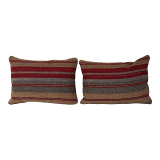 Striped Kilim Cushion Cover - A Pair For Sale
