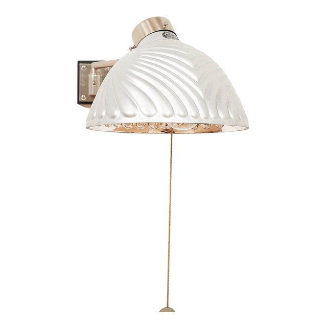 Wall Lamp with Glass Shade from BAG Turgi, 1933 For Sale