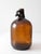 Glass Vintage Mid-Century One-Gallon Amber Glass Jug For Sale - Image 7 of 16