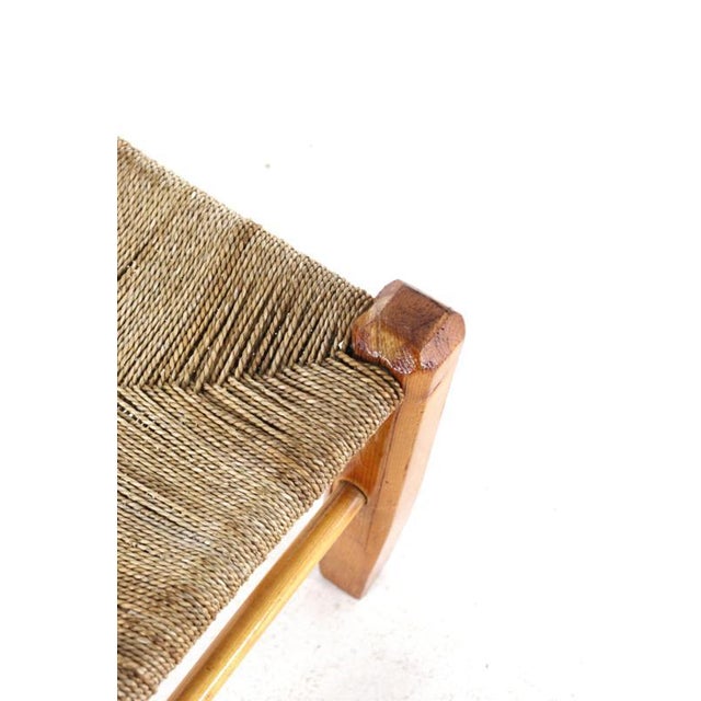 Oak Stool with Hand-Woven Seat For Sale - Image 11 of 12