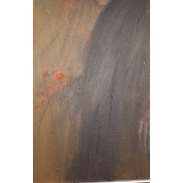 1980s Victoria Mortesinos Large Oil Painting - Signed For Sale - Image 15 of 15