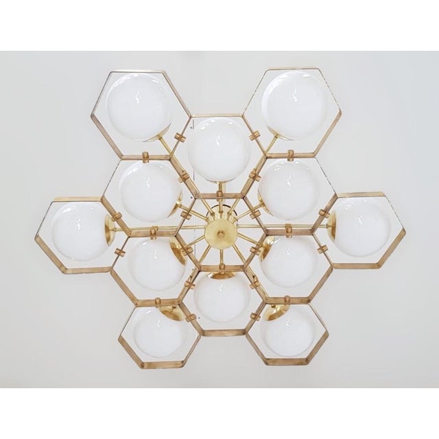 Fabio Ltd 21st Century Honeycomb Chandelier by Fabio LTD For Sale - Image 4 of 10