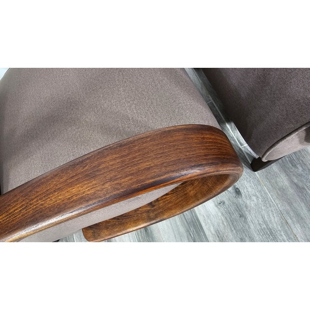 Mid-Century Modern Set of Armchairs by Jindrich Halabala, 1940s For Sale - Image 3 of 11