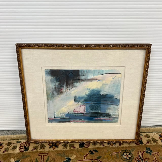 Nancy Willis Berlin Signed Pastel/Oil on Paper, Circa 1985 For Sale - Image 11 of 11