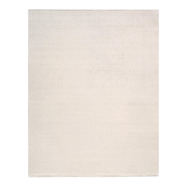 Pasargad Home Transitional Ivory Wool Area Rug, 9' 3'' X 12' 0'' For Sale