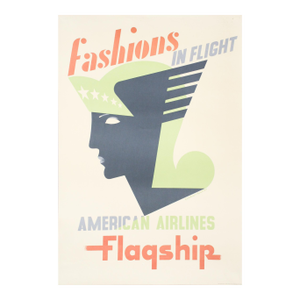 1994 Original American Poster, Fashions in Flight (The 100 Best Posters Collection) McKnight Kauffer