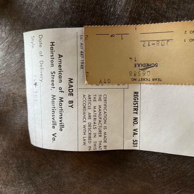 Vintage Bar Stools Tubular Gold by American of Martinsville - A Pair For Sale - Image 10 of 10